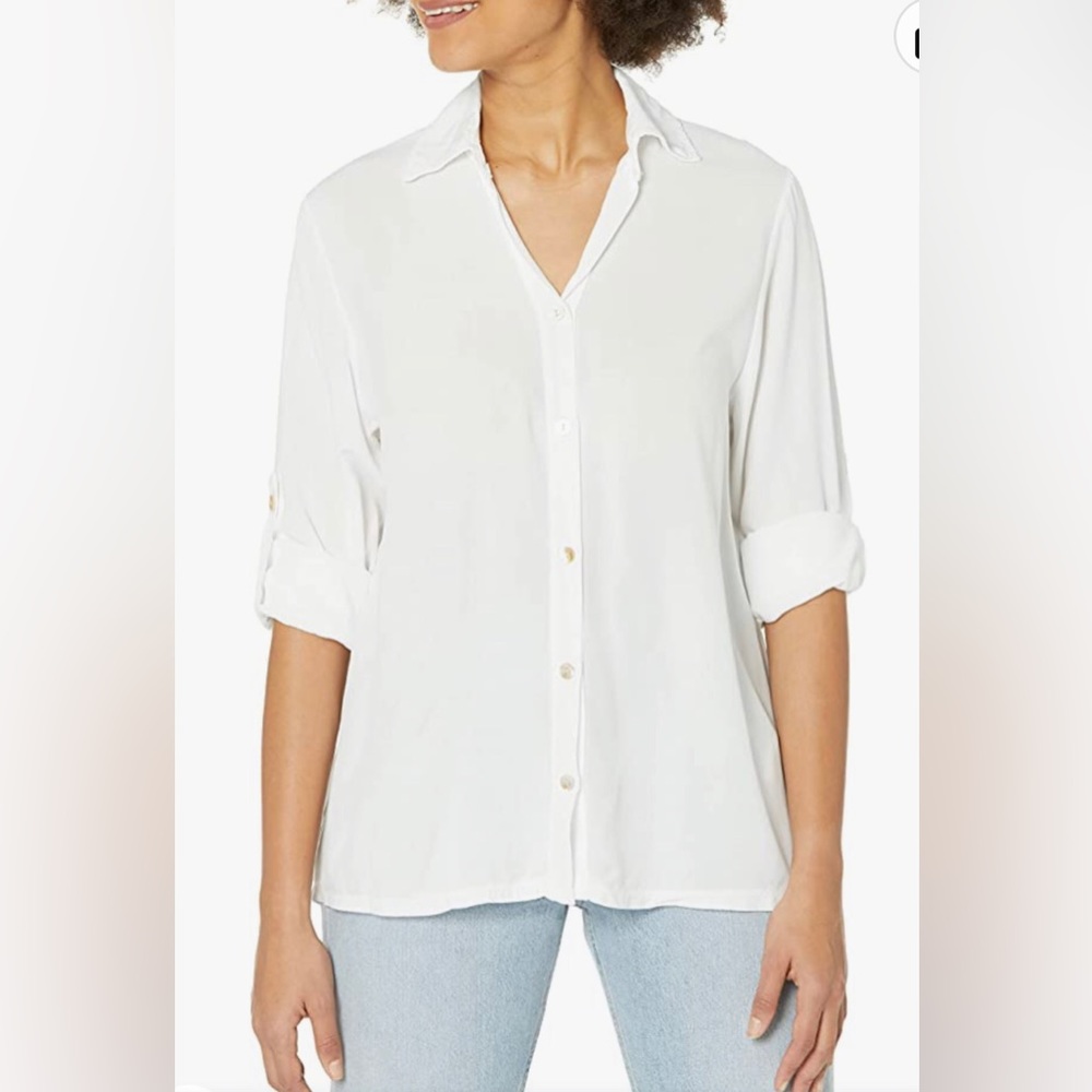 M Made in Italy White Viscose Shirt